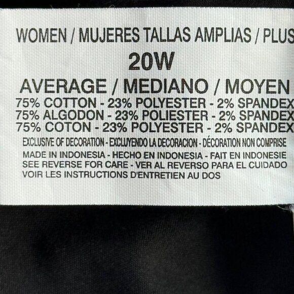 Gloria Vanderbilt Women's Amanda Stretch Blue Denim Jeans Plus Size 20W Average - Picture 6 of 10